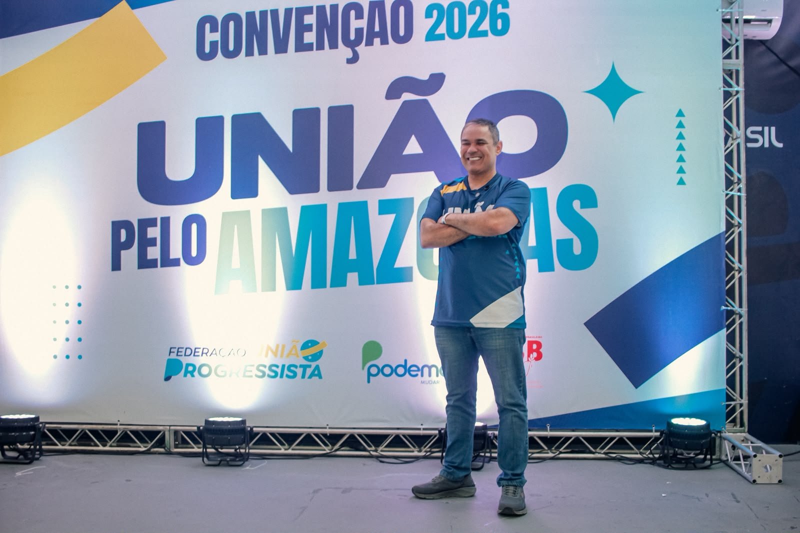 Coronel Vinícius Almeida destaca compromisso com a segurança e defesa das famílias durante convenção da Federação União Progressista e do Podemos