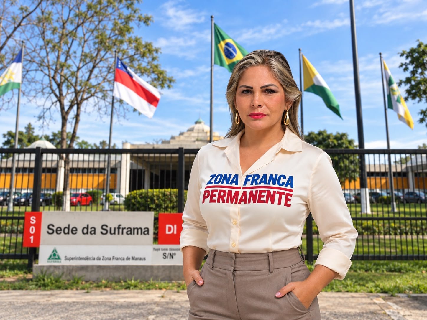 “A Zona Franca tem que ser permanente. Ninguém tem coragem de dizer isso”, dispara candidata